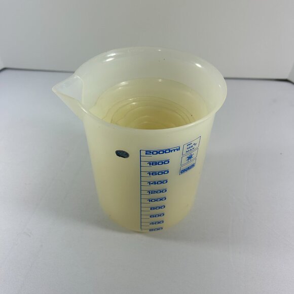 Vintage Set 10 Graduated Plastic Beakers West Germany Liquid Measurements Ohaus - Picture 10 of 10